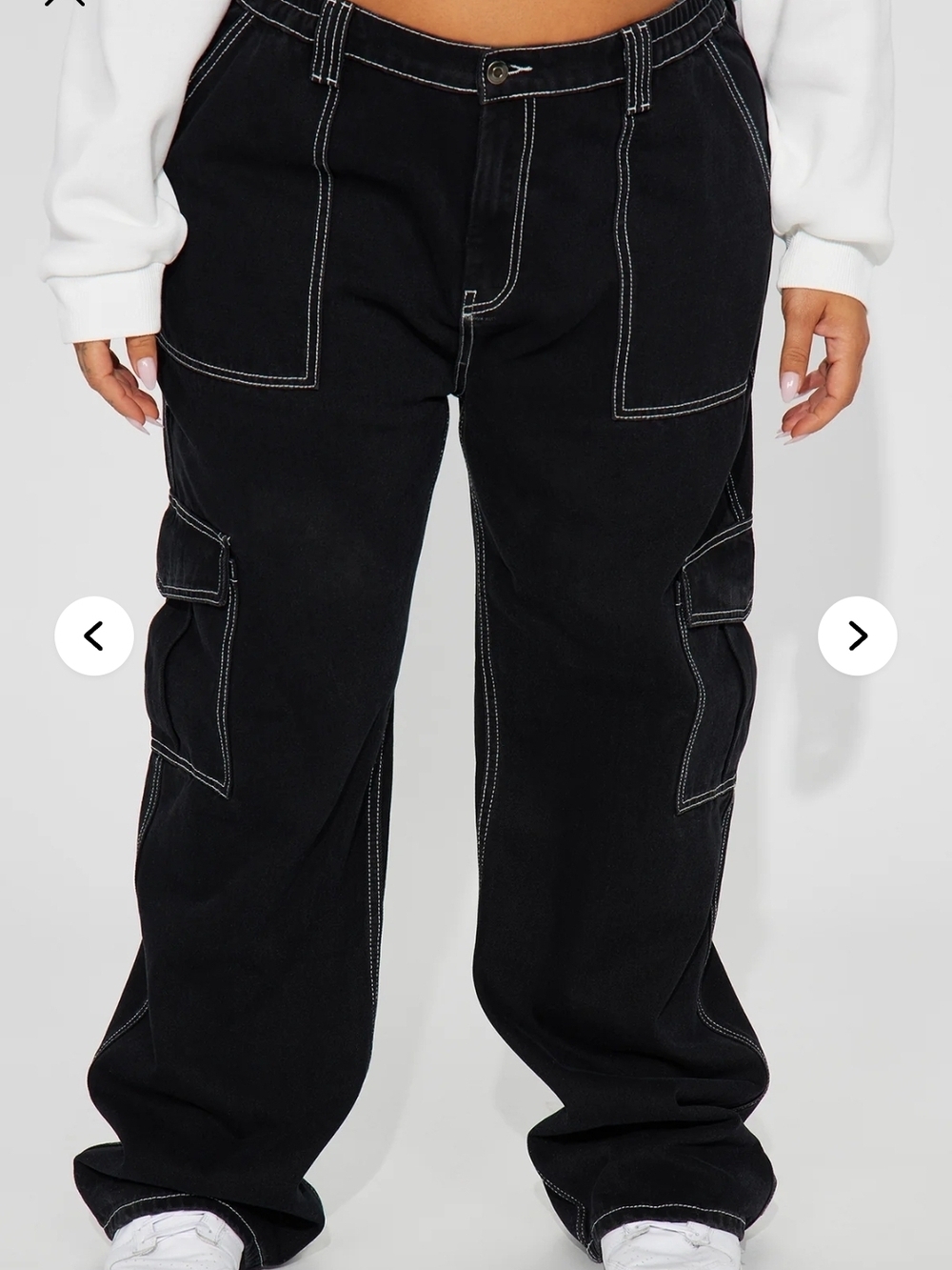 Fashion Nova Give Me A Break Cargo Carpenter Jeans
